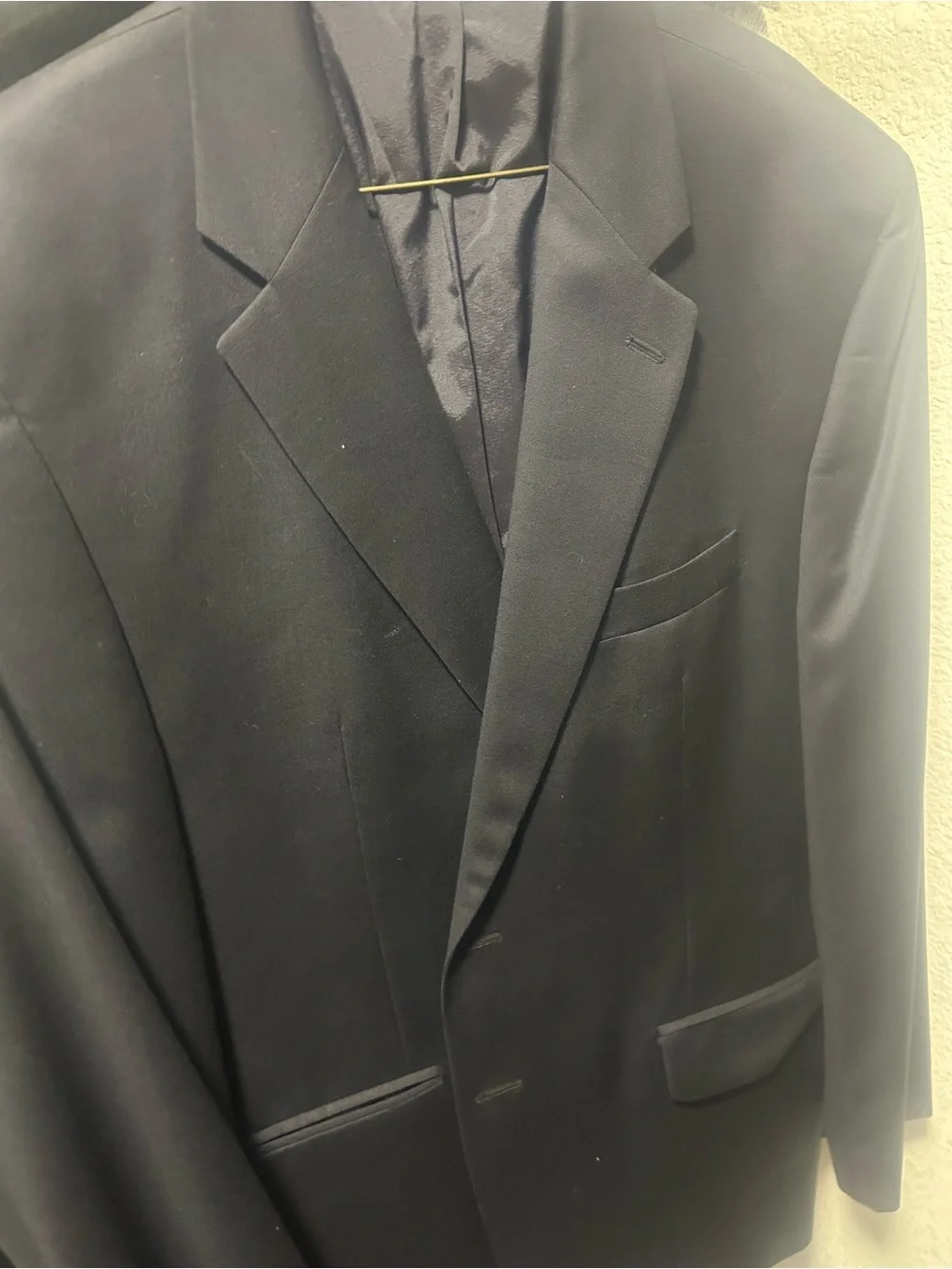Polo by Ralph Lauren Black Men's Two-Button Suit Jacket